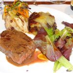Pavé de boeuf et son os à moelle
