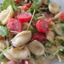 Salade Orecchiette Tomates Roquette Lard